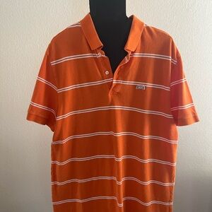 Le Tigre Polo Orange White Striped Shirt sku020